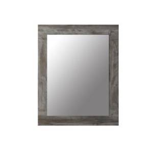 Eveline 24"W x 3/4"D Driftwood Gray Framed Mirror