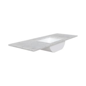 White Sage 49 in. W x 22 in. D Cultured Marble Rectangular Undermount Single Basin Vanity Top