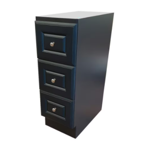 12 inch W Classic Drawer Bank - Dark Chocolate