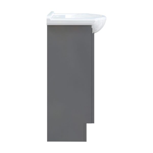 Aspen 24"W x 17-1/8"D Gray Gloss Vanity Combo