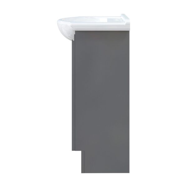 Aspen 24"W x 17-1/8"D Gray Gloss Vanity Combo