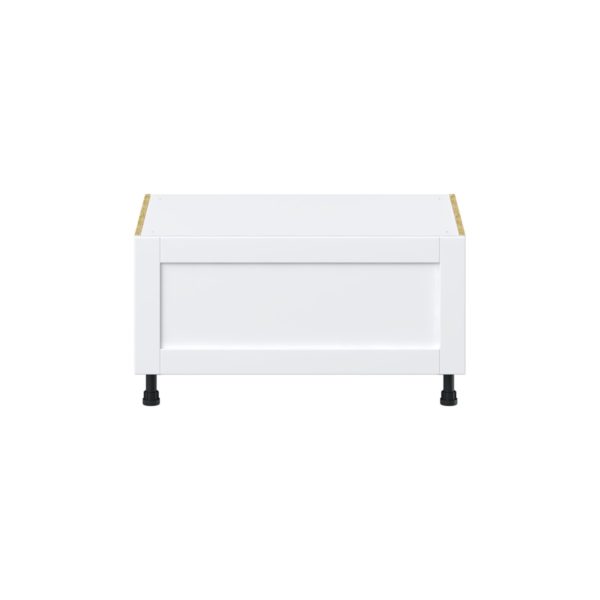 Dahlia Bright White  Shaker Assembled Base Window Seat  Cabinet (36 in. W x 19.5 in. H x 24 in. D)