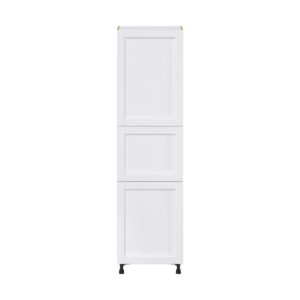 Dahlia Bright White  Shaker Assembled Pantry  Cabinet with 5 Shelves (24 in. W x 89.5 in. H x 24 in. D)