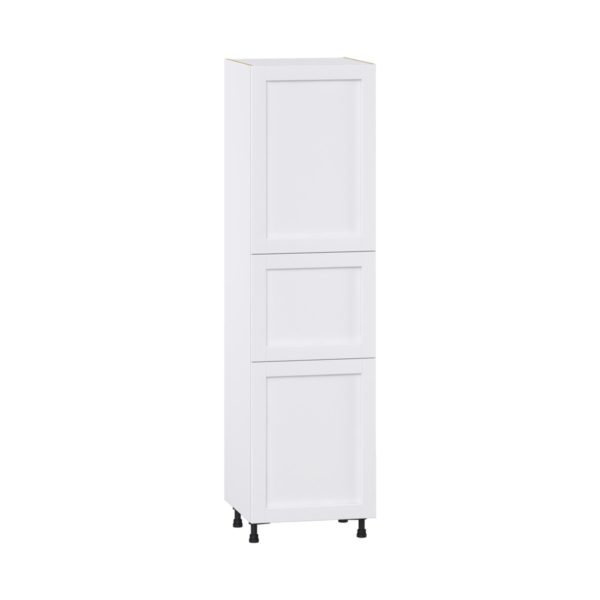 Dahlia Bright White  Shaker Assembled Pantry  Cabinet with 5 Shelves (24 in. W x 89.5 in. H x 24 in. D)