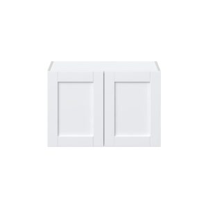 Dahlia Bright White  Shaker Assembled Deep Wall Bridge Cabinet (30 in. W x 20 in. H x 24 in. D)