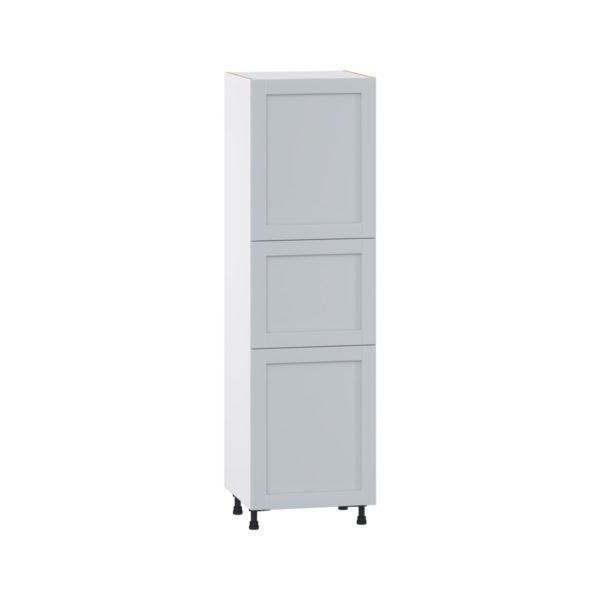 Sea Holly Light Gray  Shaker Assembled Pantry  Cabinet with 4 Shelves (24 in. W x 84.5 in. H x 24 in. D)