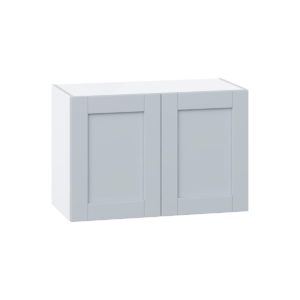 Sea Holly Light Gray  Shaker Assembled  Wall Bridge Cabinet (30 in. W X 20 in. H X 14 in. D)