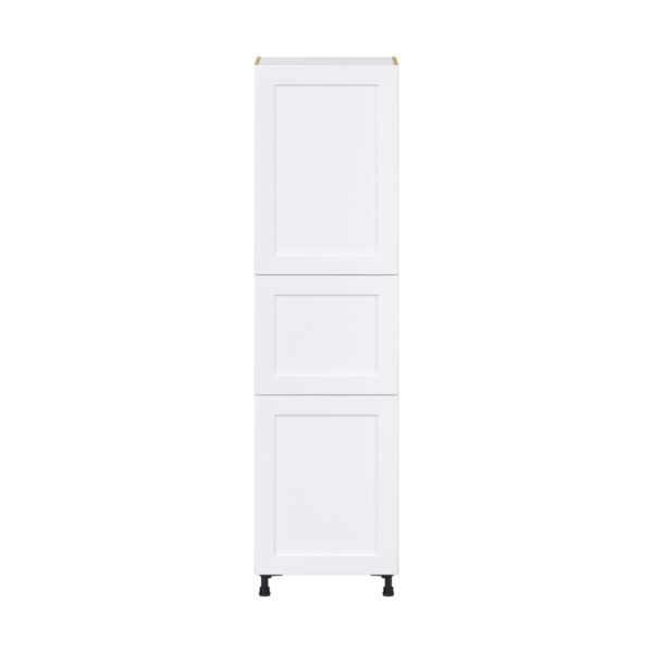 Jasmine Painted Warm White  Shaker Assembled Pantry  Cabinet with 5 Shelves (24 in. W x 89.5 in. H x 24 in. D)