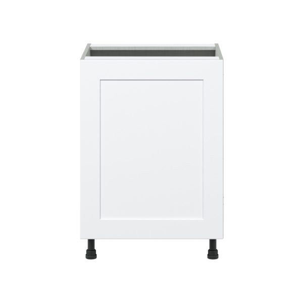 Jasmine Painted Warm White  Shaker Assembled Sink Base Cabinet with a Full High Door (24 in. W x 34.5 in. H x 24 in. D)