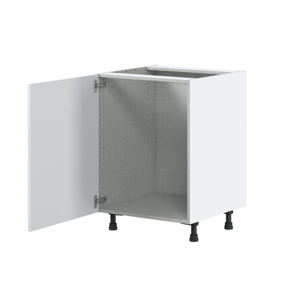 Jasmine Painted Warm White  Shaker Assembled Sink Base Cabinet with a Full High Door (24 in. W x 34.5 in. H x 24 in. D)