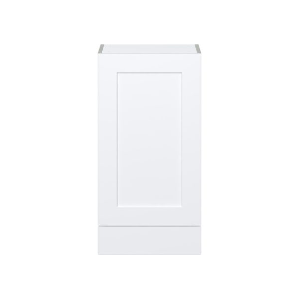 Jasmine Painted Warm White  Shaker Assembled Wall  Cabinet with a Door and a 5 in. Drawer (18 in. W x 35 in. H x 14 in. D)