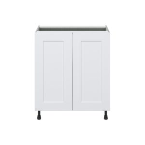 Jasmine Painted Warm White  Shaker Assembled Sink Base Cabinet with 2 Full High Doors (30 in. W x 34.5 in. H x 24 in.D)