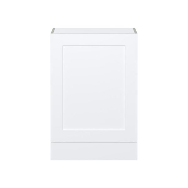 Jasmine Painted Warm White  Shaker Assembled Wall  Cabinet with a Door and a 5 in. Drawer (24 in. W x 35 in. H x 14 in. D)