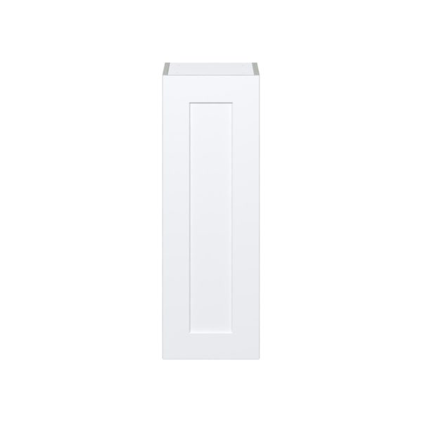 Jasmine Painted Warm White  Shaker Assembled Wall  Cabinet with Full High Door (12 in. W x 35 in. H x 14 in. D)