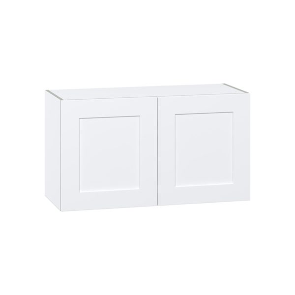 Jasmine Painted Warm White  Shaker Assembled  Wall Bridge  Cabinet (36 in. W X 20 in. H X 14 in. D)