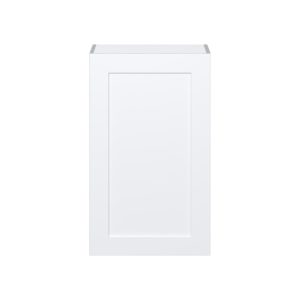 Jasmine Painted Warm White  Shaker Assembled Wall  Cabinet with Full High Door (21 in. W x 35 in. H x 14 in. D)