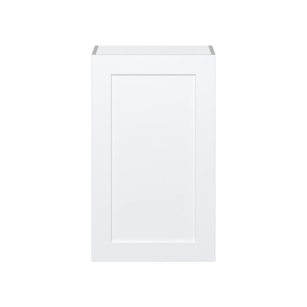 Jasmine Painted Warm White  Shaker Assembled Wall  Cabinet with Full High Door (21 in. W x 35 in. H x 14 in. D)