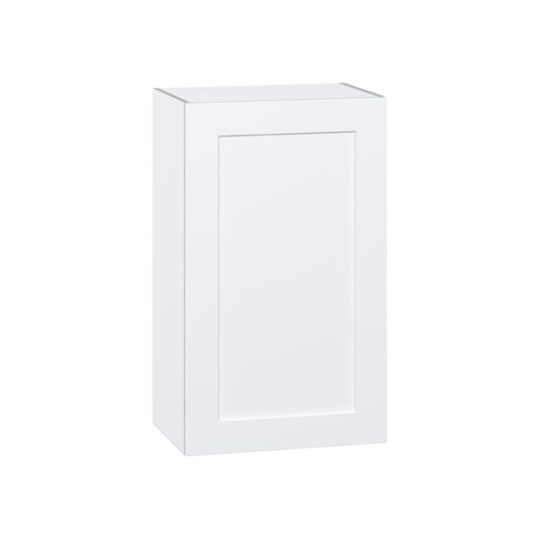 Jasmine Painted Warm White  Shaker Assembled Wall  Cabinet with Full High Door (21 in. W x 35 in. H x 14 in. D)