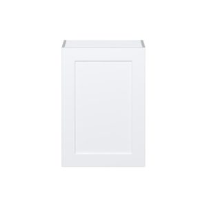 Jasmine Painted Warm White  Shaker Assembled Wall  Cabinet with Full High Door (21 in. W x 30 in. H x 14 in. D)