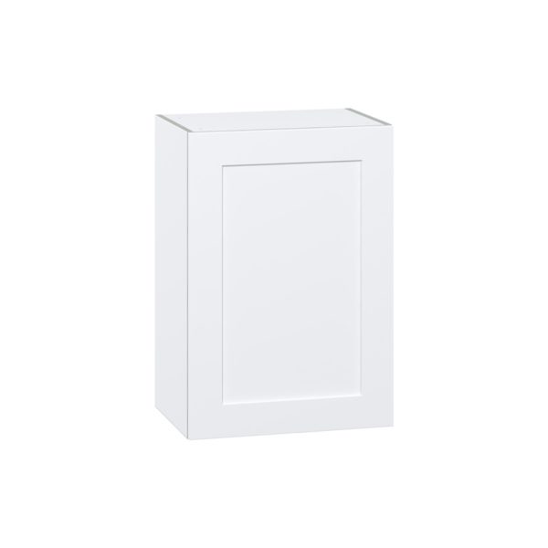 Jasmine Painted Warm White  Shaker Assembled Wall  Cabinet with Full High Door (21 in. W x 30 in. H x 14 in. D)