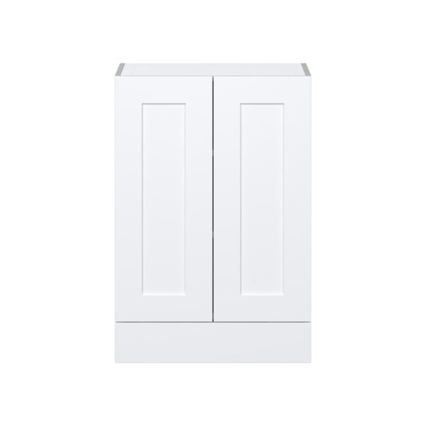 Jasmine Painted Warm White  Shaker Assembled Wall  Cabinet with 2 Doors and a 5 in. Drawer (24 in. W x 35 in. H x 14 in. D)