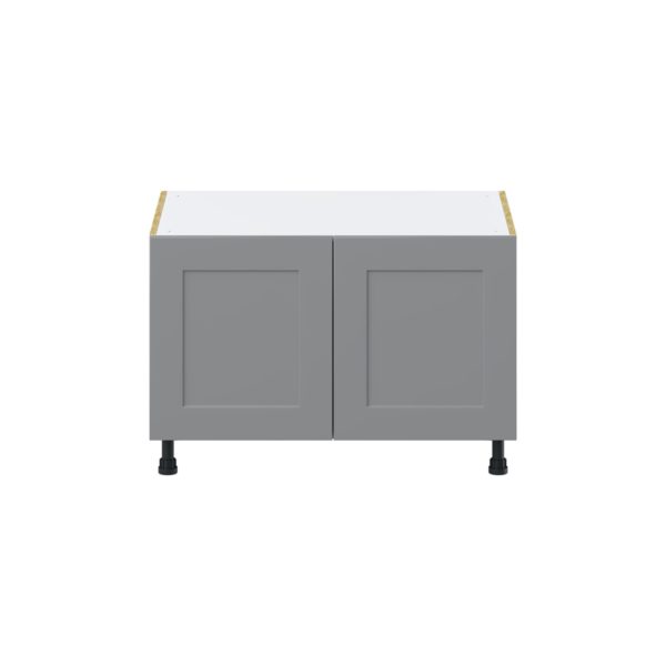 Willow Painted Slate Gray  Shaker Assembled Apron Front Sink Base Cabinet (36 in. W x 24.50 in. H x 24 in. D)