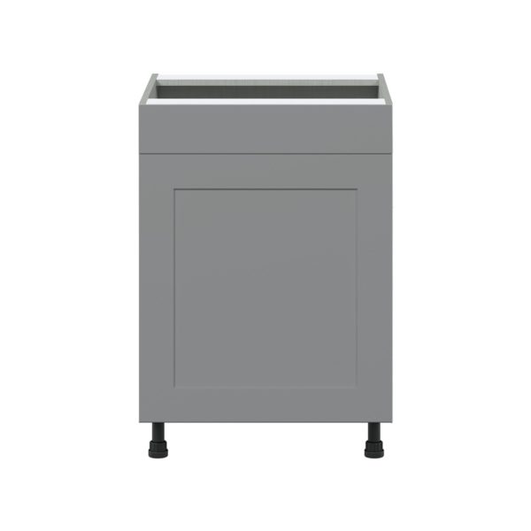 Willow Painted Slate Gray   Shaker Assembled Sink Base Cabinet with 1 Door and 1 False Front (24 in. W x 34.5 in. H x 24 in. D)