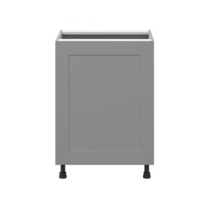 Willow Painted Slate Gray  Shaker Assembled Sink Base Cabinet with a Full High Door (24 in. W x 34.5 in. H x 24 in. D)