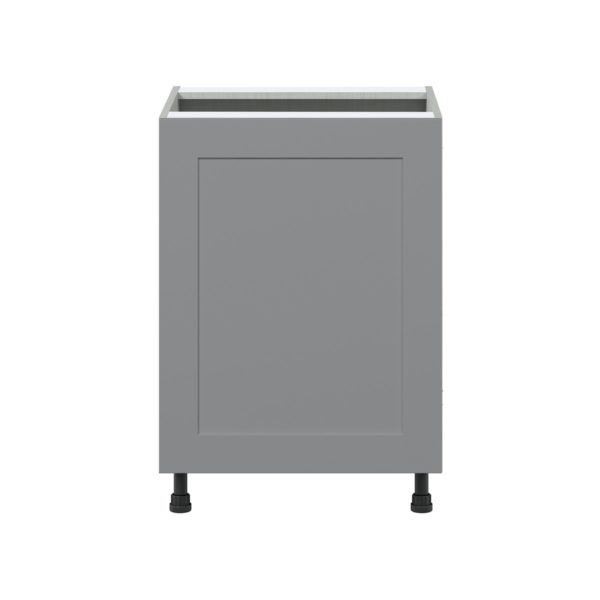 Willow Painted Slate Gray  Shaker Assembled Sink Base Cabinet with a Full High Door (24 in. W x 34.5 in. H x 24 in. D)