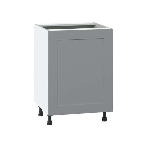 Willow Painted Slate Gray  Shaker Assembled Sink Base Cabinet with a Full High Door (24 in. W x 34.5 in. H x 24 in. D)