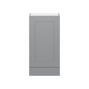 Willow Painted Slate Gray  Shaker Assembled Wall  Cabinet with a Door and a 5 in. Drawer (18 in. W x 35 in. H x 14 in. D)