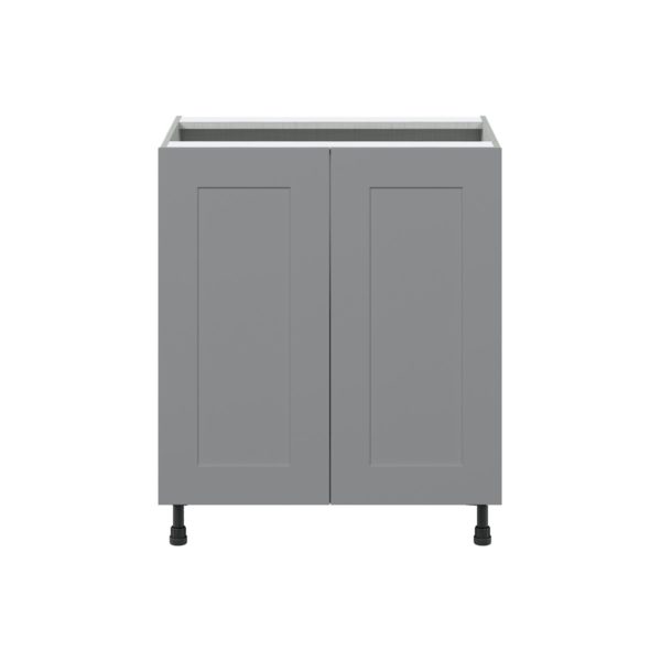 Willow Painted Slate Gray  Shaker Assembled Sink Base Cabinet with 2 Full High Doors (30 in. W x 34.5 in. H x 24 in.D)