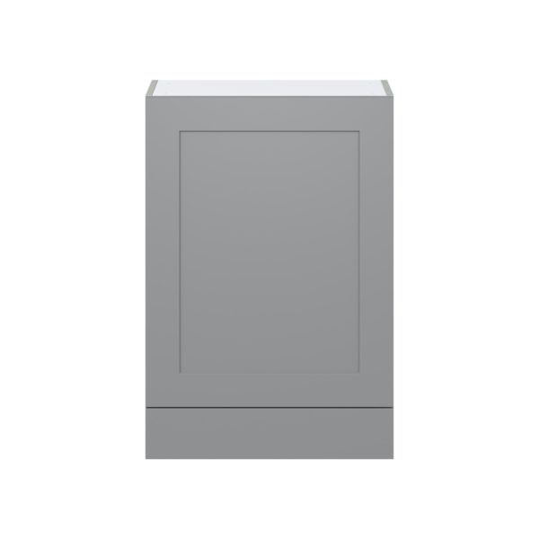 Willow Painted Slate Gray  Shaker Assembled Wall  Cabinet with a Door and a 5 in. Drawer (24 in. W x 35 in. H x 14 in. D)