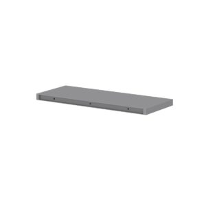 30 in. W X 1.5 in. H X 12 in. D Willow Painted Gray Floating Shelf with Mounting Bracket