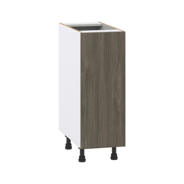 Cordyline Textured Slab Walnut Assembled Base Cabinet with a Full High Door (12 in. W x 34.5 in. H x 24 in. D)