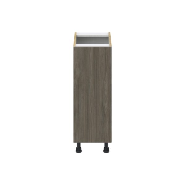 Cordyline Textured Slab Walnut Assembled Base Cabinet with 1 Full High Door and 3 Inner Drawers (12 in. W X 34.5 in. H X 24 in. D)