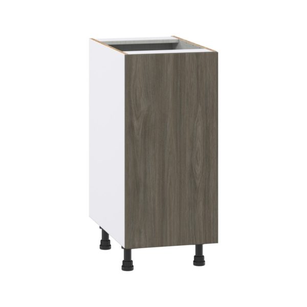 Cordyline Textured Slab Walnut Assembled Base Cabinet with a Full High Door (15 in. W x 34.5 in. H x 24 in. D)