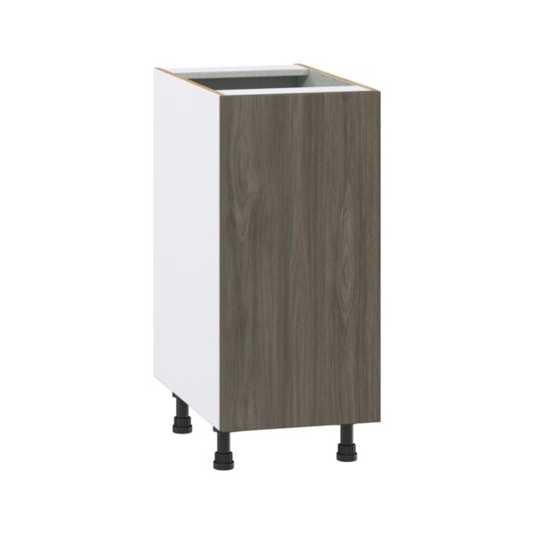 Cordyline Textured Slab Walnut Assembled Base Cabinet with a Full High Door and 3 Inner Drawers (15 in. W x 34.5 in. H x 24 in. D)