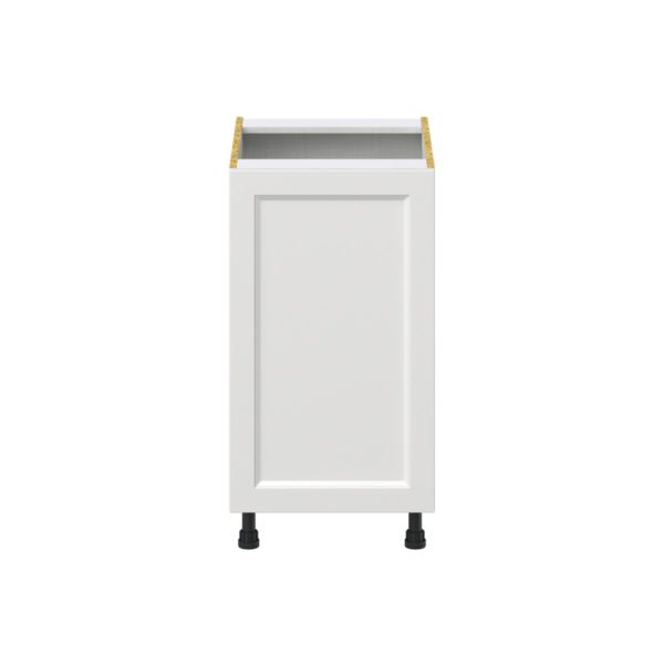 Magnolia Painted Bright White Recessed Assembled Base Cabinet with a Full High Door (18 in. W x 34.5 in. H x 24 in. D)