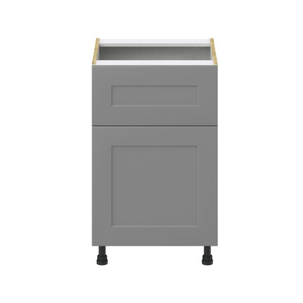 Willow Painted Slate Gray  Shaker Assembled Base Cabinet with 1 Door and a 10 in. Drawer (21 in. W X 34.5 in. H X 24 in. D)