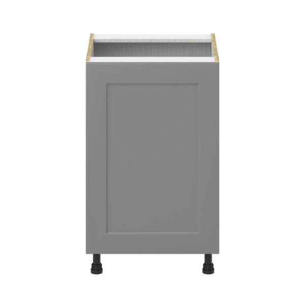 Willow Painted Slate Gray  Shaker Assembled Base Cabinet with 1 Full High Door and 3 Inner Drawers (21 in. W X 34.5 in. H X 24 in. D)