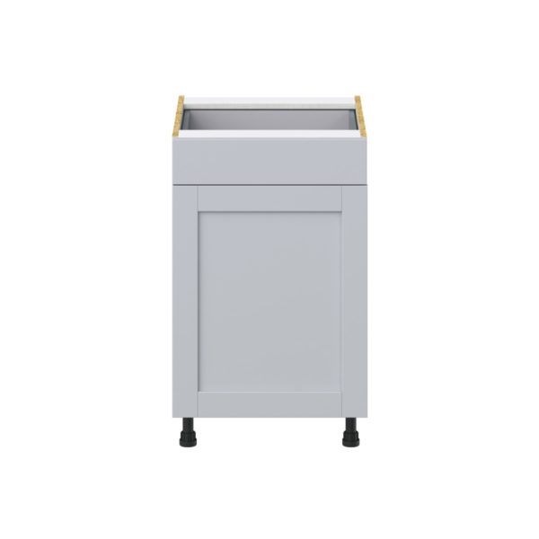 Sea Holly Light Gray  Shaker Assembled Base Cabinet with a Door and a Drawer (21 in. W X 34.5 in. H X 24 in. D)