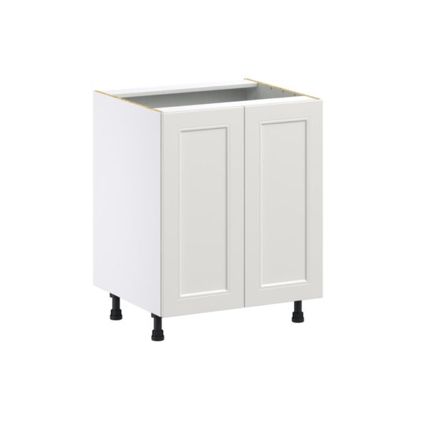 Wisteria Painted Light Gray Recessed Assembled Base Cabinet with 2 Full High Door (27 in. W X 34.5 in. H X 24 in. D)