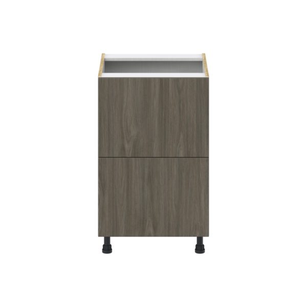 Cordyline Textured Slab Walnut Assembled Base Cabinet with 2 Drawers (21 in. W X 34.5 in. H X 24 in. D)