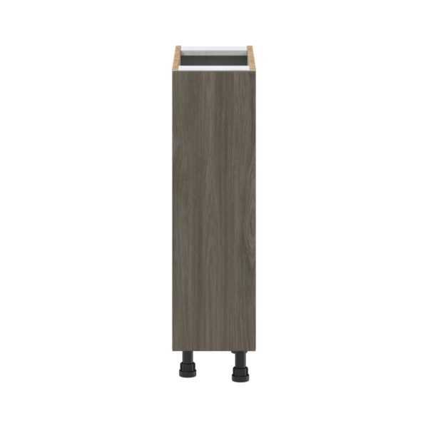 Cordyline Textured Slab Walnut Assembled Base Cabinet with a Full High Door (9 in. W x 34.5 in. H x 24 in. D)