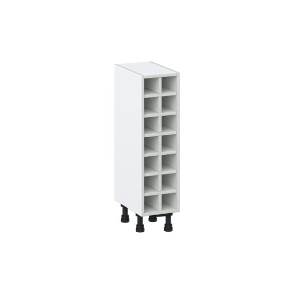 Bright White Base Wine Rack 9 in. W X 34.5 in. H X 14 in. D