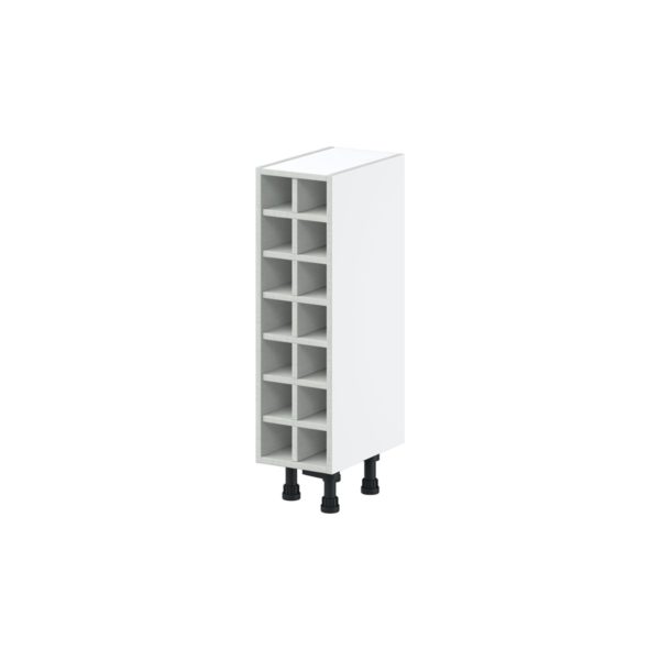 Bright White Base Wine Rack 9 in. W X 34.5 in. H X 14 in. D