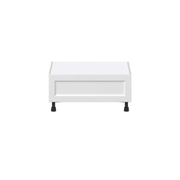 Magnolia Painted Bright White Recessed Assembled Base Window Seat  Cabinet (30 in. W x 14.5 in. H x 24 in. D)