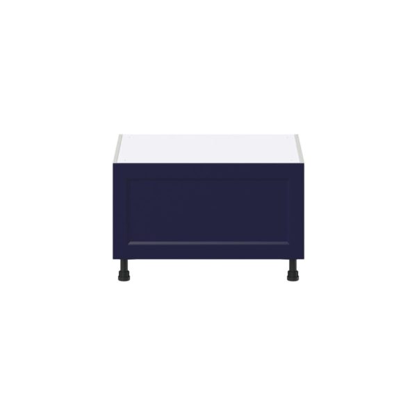 Camellia Painted Midnight Blue Recessed Assembled Base Window Seat  Cabinet (30 in. W x 19.5 in. H x 24 in. D)