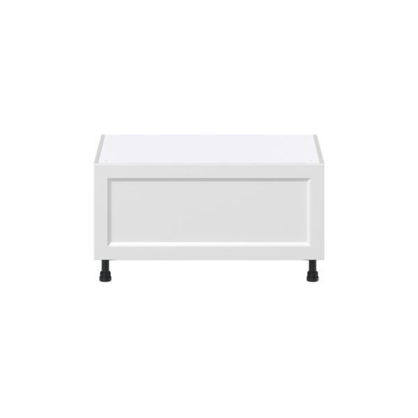 Magnolia Painted Bright White Recessed Assembled Base Window Seat  Cabinet (36 in. W x 19.5 in. H x 24 in. D)